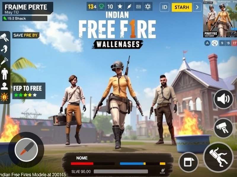 Collage of popular Indian Free Fire YouTubers in action