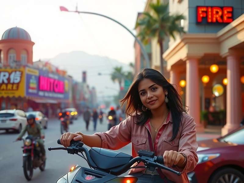 Indian female gamers playing Free Fire with professional setup