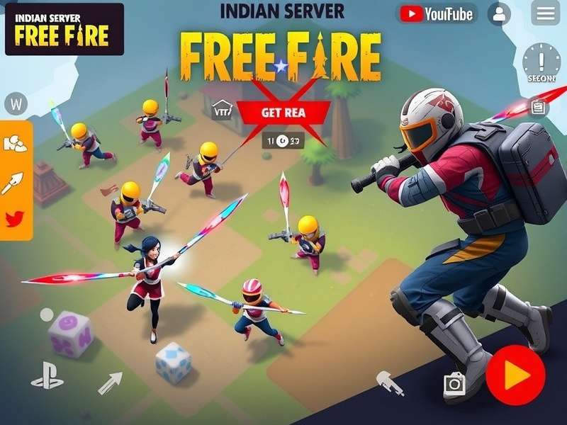 Exciting Free Fire live stream scene with gamers and audience interaction