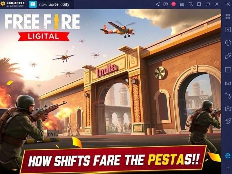 Free Fire Gameplay on Mobile - intense battle scene