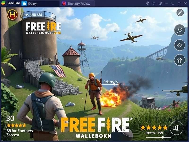 Custom keyboard and mouse control mapping for Free Fire on Bluestacks interface