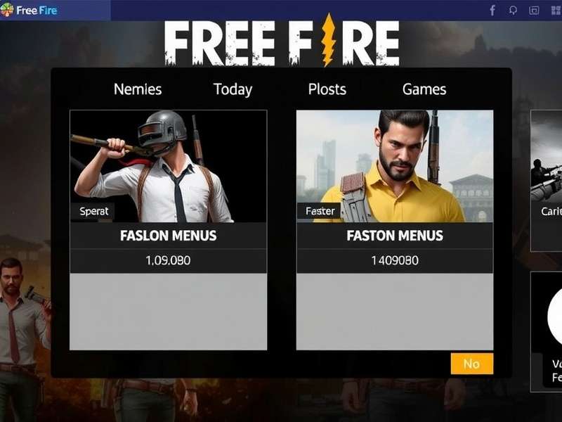 Indian Free Fire players showcasing unique in-game names