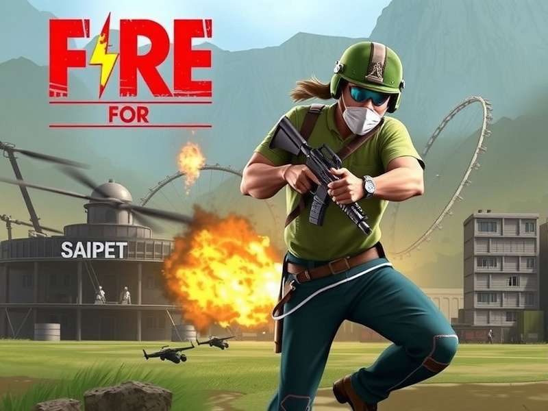 Free Fire Gameplay on PC Screen with Keyboard and Mouse