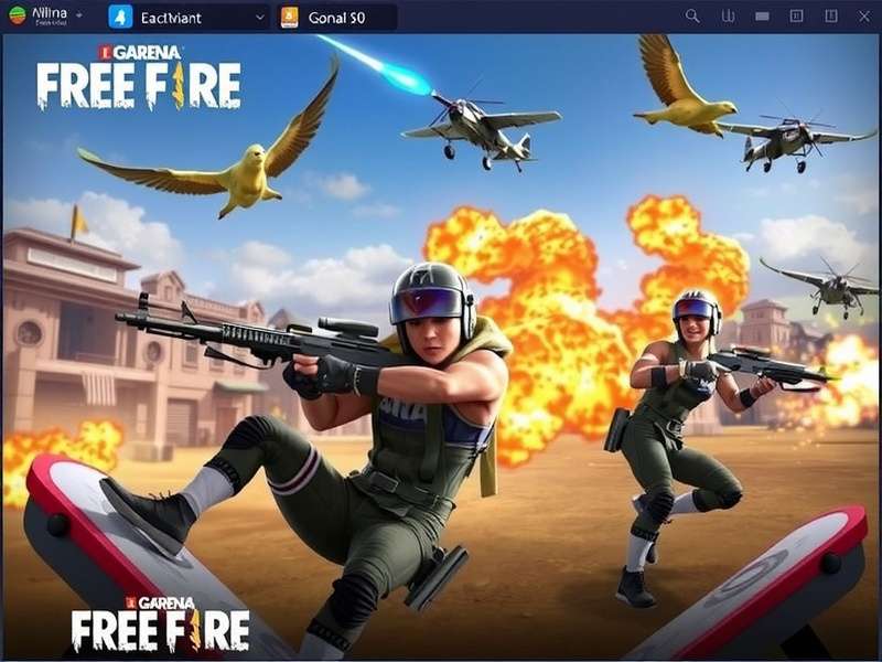 Free Fire gameplay on mobile device in Indian setting