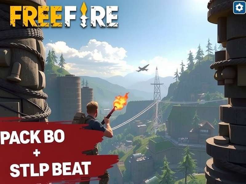 Gamer playing Free Fire on a high-performance Windows PC setup