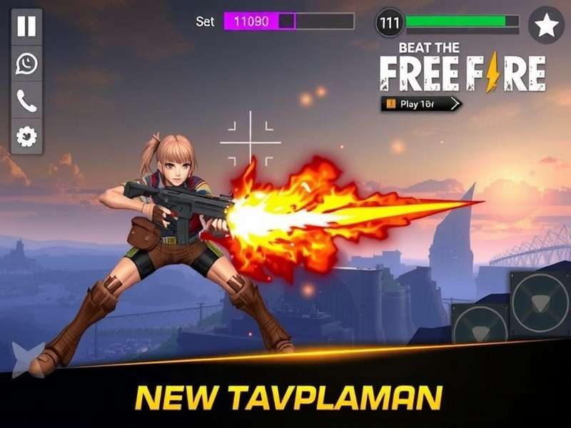 Free Fire gameplay on mobile device in an Indian setting