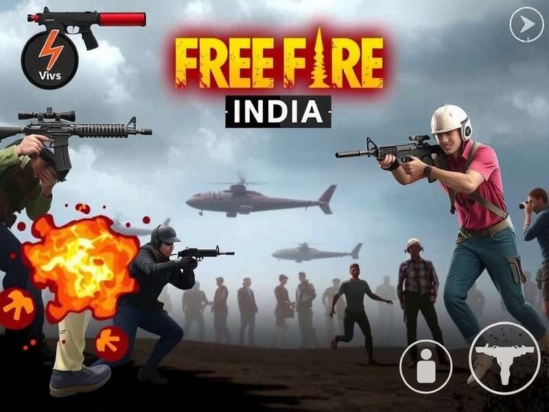 Gamer playing Free Fire on a high-end PC setup in India