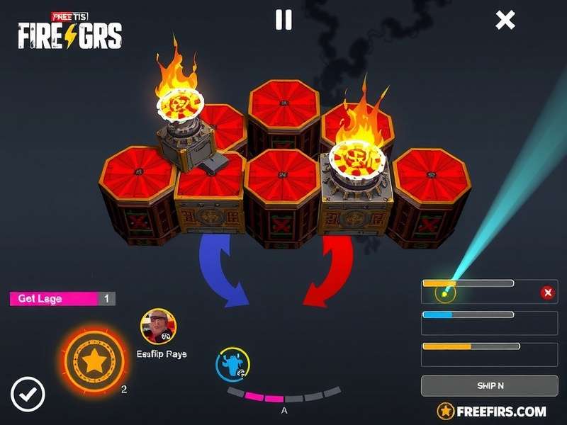 Free Fire gameplay intense battle scene showing characters in action