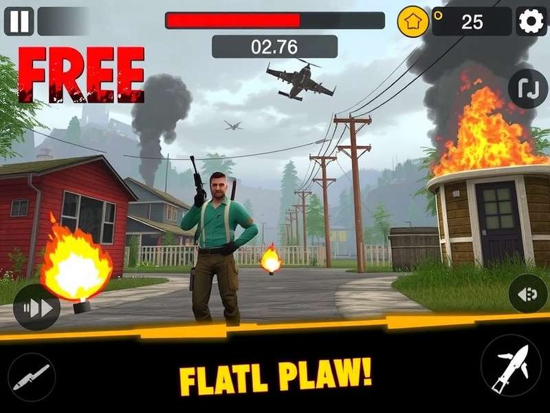 A Free Fire Indian squad coordinating in a match