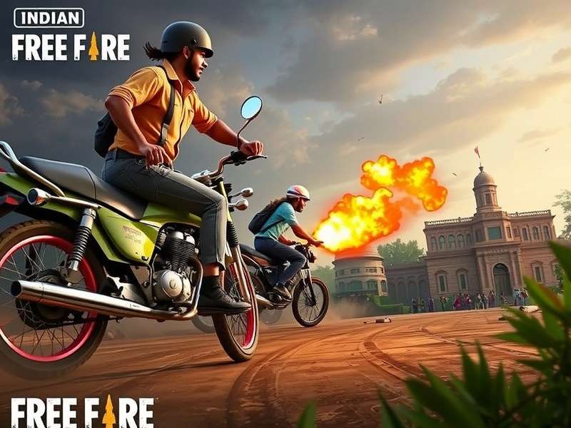 Indian Free Fire Official Channel banner showing Free Fire India gameplay and community